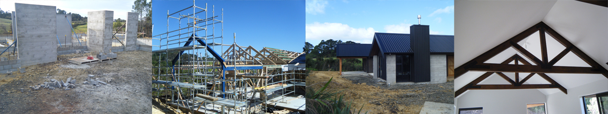 photo showing progress of new build